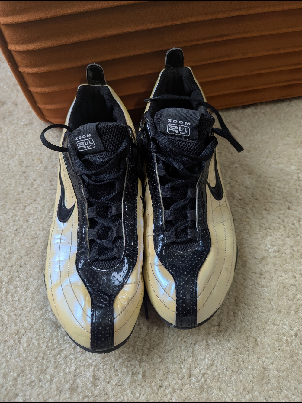 Nike Air Zoom Black & Cream Spiked Cleets